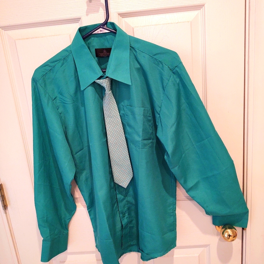 Stafford long sleeve shirt with tie